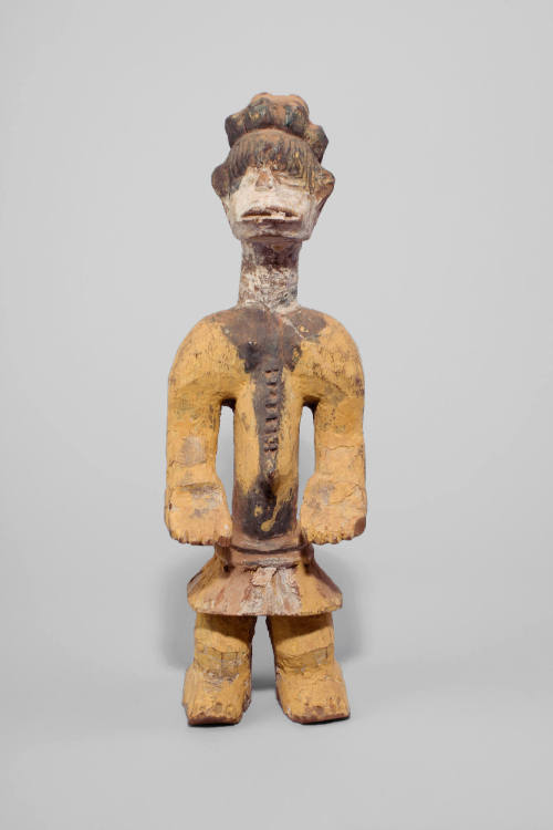 Standing Male Figure, 20th Century
Igbo people; Nigeria
Wood and pigment; 18 1/4 x 5 3/4 x 4 …