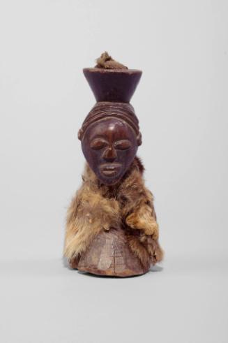 Fetish Bust Figure, 20th Century
Kusu culture; Democratic Republic of the Congo
Wood, rawhide…