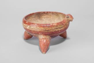 Tripod Bowl, c. 100-300 A.D.
Zacatecas, Mexico
Ceramic and paint; 4 1/4 x 5 1/2 in.
82.47.8
…