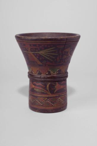 Cup(Kero), date unknown
Inca culture; Peru
Wood and paint; 5 3/4 x 4 3/4 in.
87.20.2
Gift o…