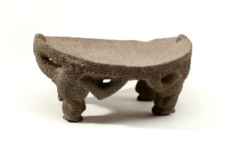 Ceremonial Metate, c. 800-1100 A.D.
Atlantic Watershed, Costa Rica
Volcanic Stone; 7 1/2 x 13…
