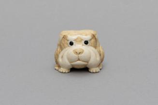 Dog Netsuke, date unknown
Japan
Ivory; 1 x 1 1/8 x 1 1/4 in.
2005.9.1
Gift of Cleo M. State…