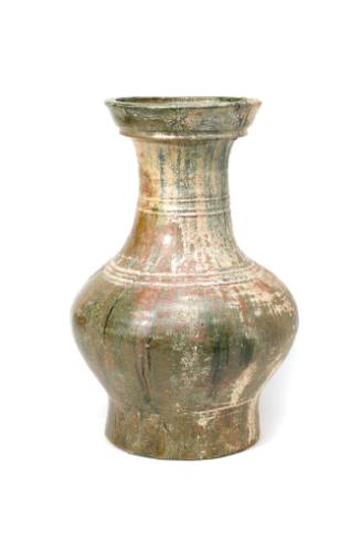 Wine Vessel (Hu), Han Dynasty (206 B.C.-220 A.D.)
Han people;China
Ceramic and glaze; 16 x 7 …