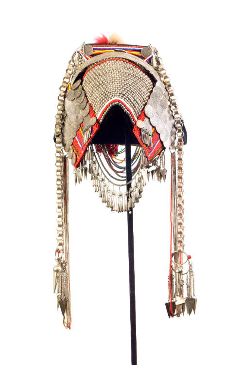 Woman's Headdress, 20th Century 
Akha Phami culture; Golden Triangle region, North Thailand
S…