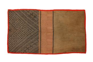 Head Scarf, early to mid 20th Century
Miao culture; Guizhou Province, China
Cotton and silk; …