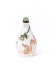 Snuff Bottle with Glass Stopper, 19th Century
Han culture; China
Porcelain, enamel and cork; …