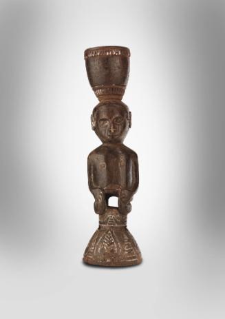 Betel Nut Mortar (Dap Dap), 20th Century
Papua New Guinea, Melanesia
Wood and pigment; 10 × 2…