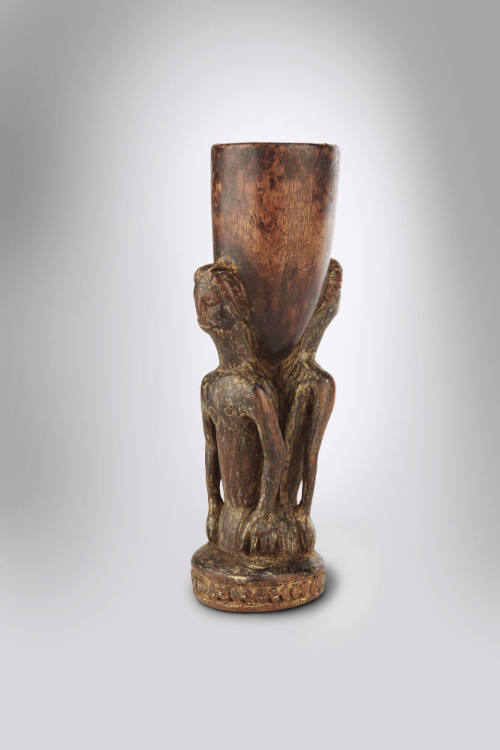 Betel Nut Mortar (Dap Dap), 20th Century
Papua New Guinea, Melanesia
Wood; 7 3/8 × 3 × 2 1/4 …