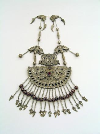 Necklace with Hanging Ornaments, 20th century
Miao culture; Southeast Guizhou Province, China
…