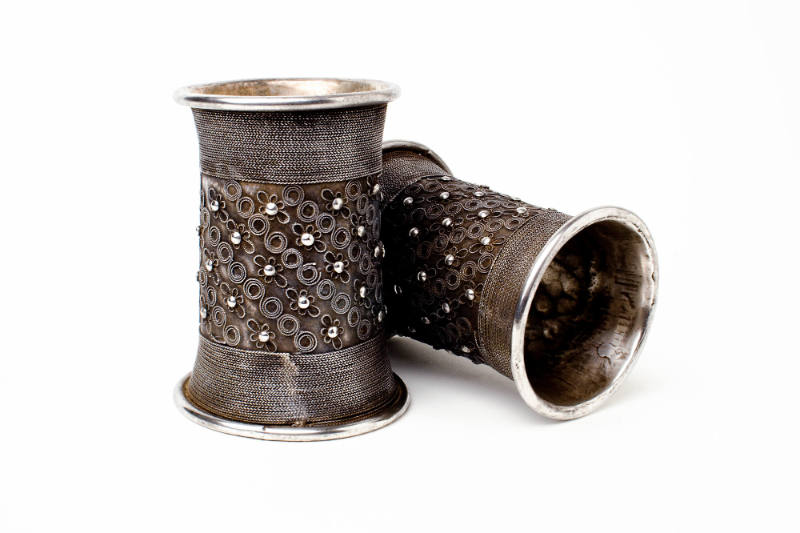 Cuffs, 20th Century
Miao culture; Guizhou Province, China
Silver; 4 5/8 x 3 1/2 in.
2008.6.1…