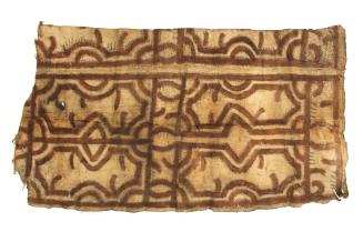 Bark Cloth, mid 20th Century
Morobe Province, Papua New Guinea, Melanesia 
Bark cloth; 34 × 1…