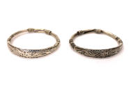 Pair of Bracelets with Incised Floral Designs, 20th Century
Miao culture; Guizhou Province, Ch…