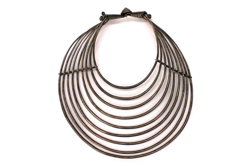 Necklace with Nine Bands and Hook Clasp, 20th Century
Miao culture; Guizhou Province, China
S…