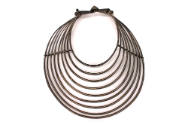Necklace with Nine Bands and Hook Clasp, 20th Century
Miao culture; Guizhou Province, China
S…