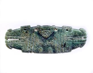 Pendant with Bat and Alligator Forms, 1-500 CE
Costa Rica
Stone, possibly jadeite; 1 3/4 × 1/…