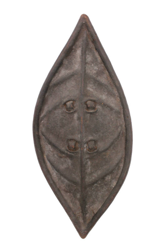 Shield, early 20th Century
probably Oromo culture; Ethiopia
Leather and wood; 23 1/2 × 11 1/4…