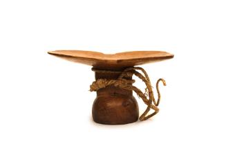 Headrest, 20th Century
probably Turkana culture; Kenya
Wood and fiber; 4 1/2 × 8 3/4 × 5 1/8 …