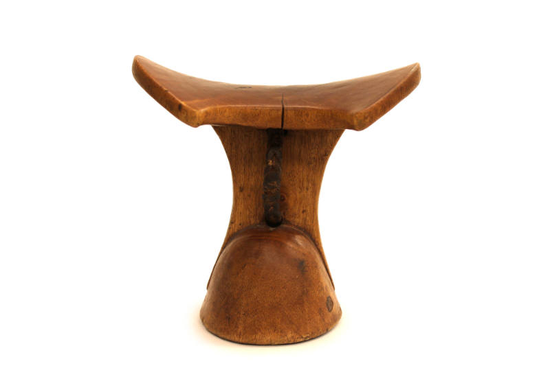 Headrest, 20th Century
probably Turkana culture; Kenya
Wood and leather; 7 × 7 1/4 × 5 7/8 in…
