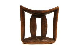 Headrest, 20th Century
Kambaata or Arsi Oromo culture; Ethiopia
Wood; 6 1/4 × 6 3/8 × 2 3/8 i…