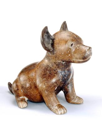 Seated Dog, 100 BCE - 400 CE
Colima Shaft Tomb peoples; Colima, Mexico
Ceramic and pigment; 1…
