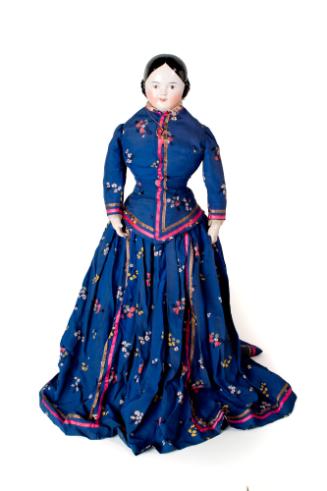 Doll, c. 1840
Germany
China, lace, and cotton; 28 × 15 × 12 in.
7864
Irene P. Cutter Memori…