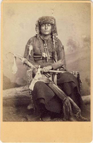 Kiowa Brave, c. 1858
William S. Soule (American, 1836-1908)
Paper; 6 1/2 x 4 1/4 in.
87.28.1…
