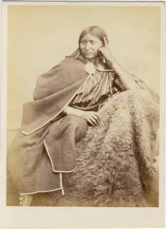 Lone Wolf's Daughter, c. 1858
William S. Soule (American, 1836-1908)
Paper; 6 1/2 x 4 1/4 in.…