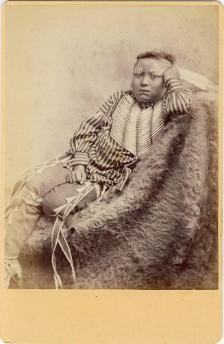 Tarlo, Kiowa Boy, c. 1858
William S. Soule (American, 1836-1908)
Paper; 6 1/2 x 4 1/4 in.
87…