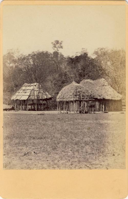 Caddo Village, c. 1858
William S. Soule (American, 1836-1908)
Paper; 6 1/2 x 4 1/4 in.
87.28…