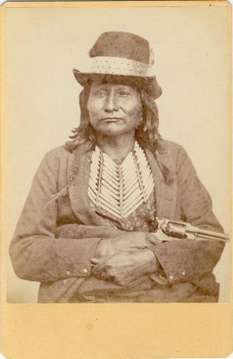 Chief Gsse-tu-et, c. 1858
William S. Soule (American, 1836-1908)
Paper; 6 1/2 x 4 1/4 in.
87…