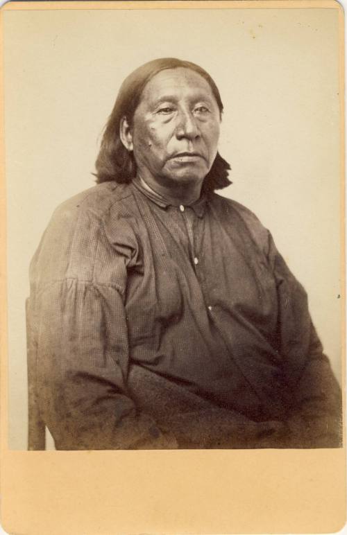 Chief Little Raven, c. 1858
William S. Soule (American, 1836-1908)
Paper; 6 1/2 x 4 1/4 in.
…