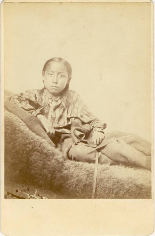 Possibly Son of Little Raven, c. 1858
William S. Soule (American, 1836-1908)
Paper; 6 1/2 x 4…