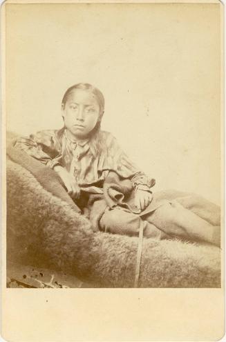 Possibly Son of Little Raven, c. 1858
William S. Soule (American, 1836-1908)
Paper; 6 1/2 x 4…