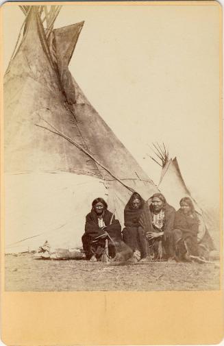 Photograph of a Wichita Camp, c. 1858
William S. Soule (American, 1836-1908)
Paper; 6 1/2 x 4…