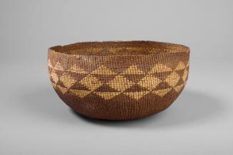 Cooking Basket, unknown date
Hupa people; Northwestern California 
Twill; 3 1/2 x 7 1/2 in.
…