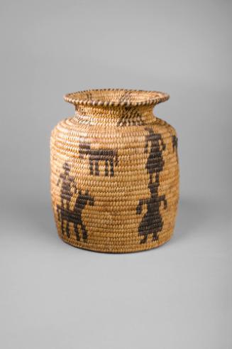 Storage Basket with Human and Animal Figure Designs, unknown date
Papago people; Southern Ariz…