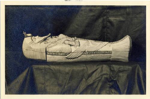 Photograph of Miniature King Tut Sarcophagus, 1930s
Photographic print; 5 7/8 × 3 7/8 in.
99.…