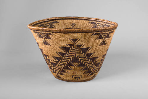 Basket, c. 1900
Shasta or Atsugewi culture; Central California
Squaw grass, red bud tree and …