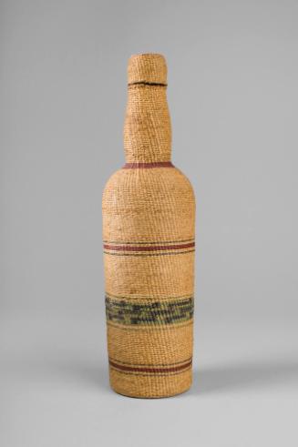 Basketry Bottle, date unknown
Makah people; Washington
Cedar; 12 1/2 x 2 7/8 in. 
4353
Will…