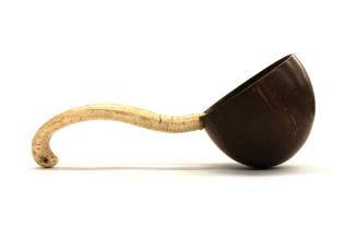 Drinking Ladle, 1853
New England, United States
Coconut shell and whalebone; 3 1/2 × 8 1/4 × …