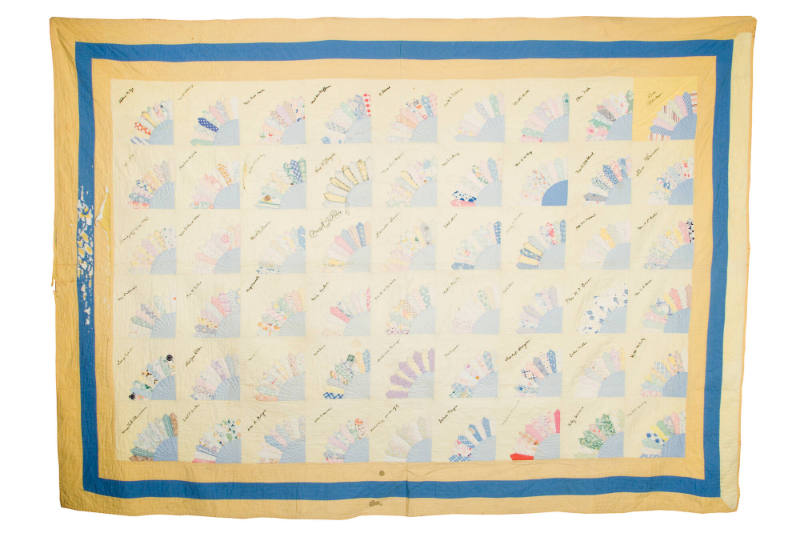 Quilt, early 20th Century
United States
Cotton; 98 × 70 in.
96.36.703
Gift of the Fullerton…