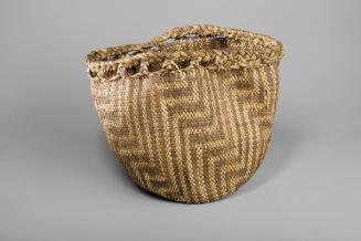 Harvest Basket, unknown date
Salish people; British Columbia, Canada
Native grasses and twill…