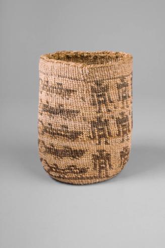 Basket with Human and Animal Motifs, unknown date
Wasco people; Oregon
Native grasses; 6 x 4 …