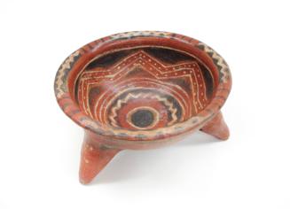 Tripod Bowl, c. 100-300 A.D.
Zacatecas; Zacatecas, Mexico
Ceramic and paint; 3 1/4 x 6 x 6 in…