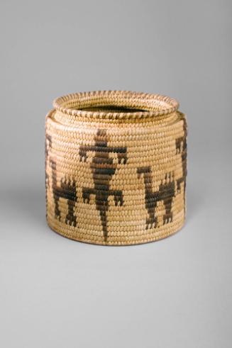 Basket with Zoomorphic Motifs, unknown date
Papago people; Southern Arizona
Yucca, devil's cl…