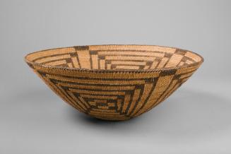 Basketry Bowl, c. 1890
Pima culture; Southern Arizona
Tule, willow and devil's claw; 6 x 15 1…