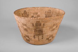 Basket, unknown date
Pima people; Southern Arizona
Yucca, devil's claw and bear grass; 7 x 11…