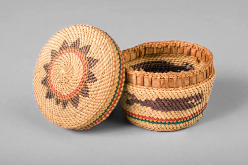 Basket, unknown date
Nootka people; Vancouver Island or British Columbia
Natural grasses; 1 3…