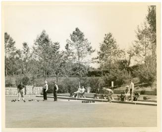 Lawn Bowling at Santiago Park, early 20th Century
Unknown Photographer
Photographic print; 10…