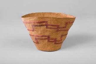Basket, unknown date
Tlingit people; Alaska
Spruce roots and natural red dye; 3 1/4 x 4 1/2 x…